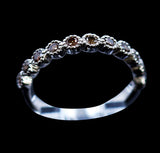 0.48ct Natural Red Diamond 18K White Gold Ring