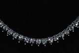 32.33ct Treated Enhanced Black Diamond 14K White Gold Necklace