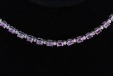 7.30ct Pink Sapphire 14K White Gold Bracelet