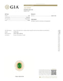 GIA 3.07ct Type A Imperial Jadeite Jade 18K Rose / Yellow Gold Ring