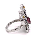 1.86ct Pink Tourmaline 14K White Gold Ring