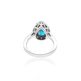 1.58ct Natural Paraiba Tourmaline 14K White Gold Ring