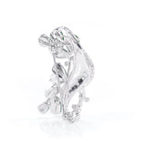 GIA 6ct About Burma Jadeite Jade Type A 18K White Gold Brooch