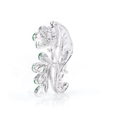 GIA 6ct About Burma Jadeite Jade Type A 18K White Gold Brooch