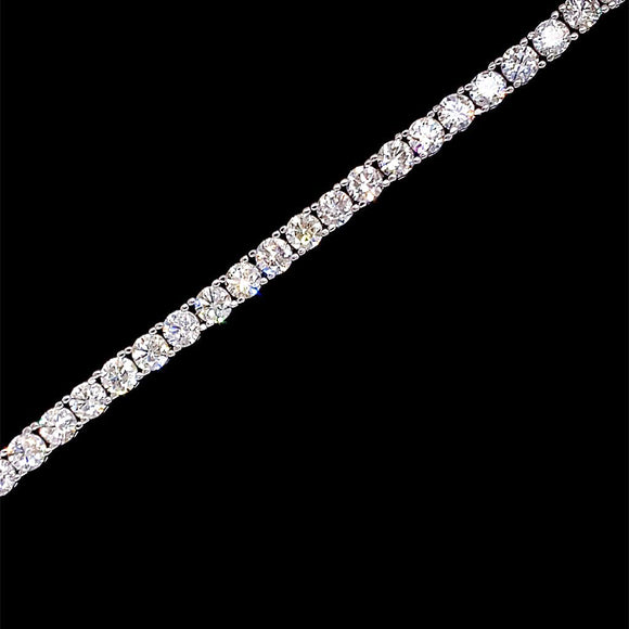 9.25ct Natural Diamonds 14K White Gold Bracelet
