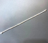 6.85ct Natural Diamonds 14K White Gold Bracelet