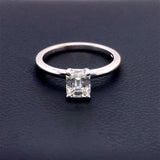 EGL Certifed 1.05ct Natural Diamond 14K White Gold Ring
