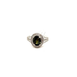 GIA 2.54ct Natural Alexandrite 14K White Gold Ring
