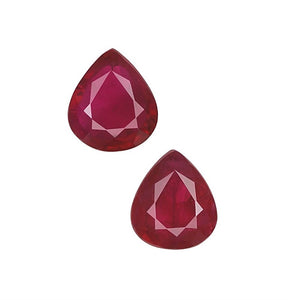 2.05ct Pear Shape Natural Burma Ruby 6.60 x 5.77 x 2.92 mm to 6.41 x 5.56 x 3.54 mm GIA #2205449998 #B3-55