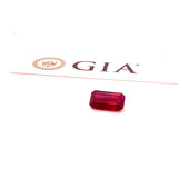 2.3ct Octagonal Shape Natural Burma Ruby 10.28 x 5.58 x 3.48 mm GIA #2205450036 #B3-34