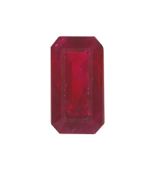 2.72ct Octagonal Shape Natural Burma Ruby 10.42 x 5.74 x 3.99 mm GIA #2205450039