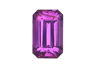 3.10 carats Emerald Cut Pinkish Purple Natural Sapphire 9.63 x 6.05 x 5.03 mm GIA #2211070532