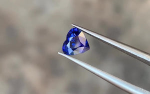 1.10ct Natural No Heat Blue Sapphire Heart Shape 5.69 x 6.15 x 4.34mm GIA # 2223505961