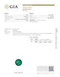 GIA Certified 3.70 ct Emerald F3 Round 9.51 x 9.37 x 6.62 mm GIA #2223646110