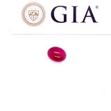 3.55ct Oval Shape Burma Ruby 9.61x7.45x4.85 mm GIA #5192276487