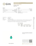 2.13 Carats Pear Shape F2 Emerald 11.07 x 7.56 x 5.41 mm GIA #5212138451