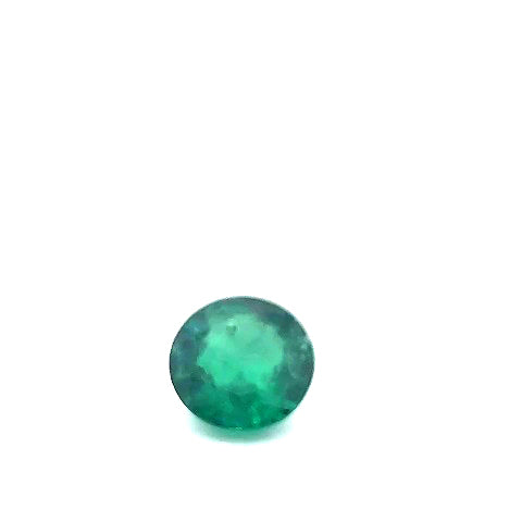 6.90 carats Natural Emerald F1 Round Shape 12.03 - 12.11 x 7.79 mm GIA # 5221490947
