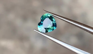 1.69ct Natural No Heat Australian Green Blue Sapphire Heart Shape 6.76 x 7.49 x 4.13mm GIA #5221505944
