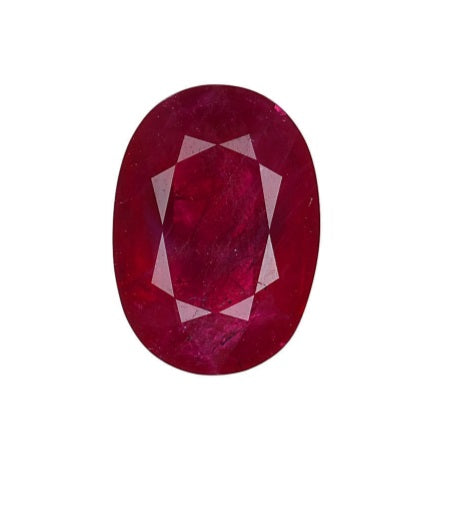 3.04 carats Oval Ruby 10.02 x 7.17 x 4.49 mm GIA #6224194146