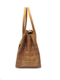 Alexandra Knight Tan Alligator Handbag