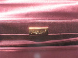 Judith Leiber Plum Satin & Swarovski Evening Bag