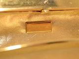 Judith Leiber Gold Filagree Swarovski Crystal Box Minaudiere