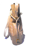 Vintage Morabito Natural Alligator Bucket Shoulder Bag