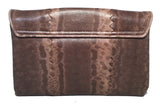 Bottega Veneta Brown Lizard Leather Clutch