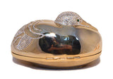 Judith Leiber Gold Swarovski Crystal Sitting Duck Minaudiere
