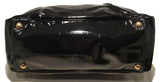 Yves Saint Laurent Black Patent Embossed Tote Bag