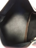 Designer Italian Navy Blue Leather 3 in 1 Handbag Tote