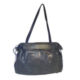 Carlos Falchi Vintage Blue Snakeskin Shoulder Bag