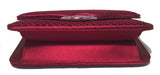 Judith Leiber Dark Red Satin Silk and Swarovski Crystal Evening Bag Clutch