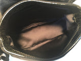 Yves Saint Laurent YSL Black Silk Satin Ribbon Bow Evening Bag