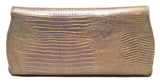 Judith Leiber Silver Lizard Crystal Front Evening Bag Clutch