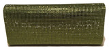 Judith Leiber Green Crystal Evening Bag Clutch