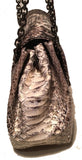 Judith Leiber Natural Grey Python Snakeskin Shoulder Bag