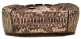 Judith Leiber Natural Grey Python Snakeskin Shoulder Bag