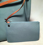 Hermes Blue Canvas Toile Herbag Tote