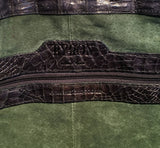 Byron Navy Blue Hornback Crocodile Leather Tote