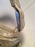 Fendi Gold Leather Straps Small Shoulder Bag