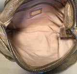 Fendi Gold Leather Straps Small Shoulder Bag