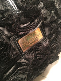 Valentino Black and White Silk Rosier Roses Tote Bag