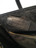 NWOT YSL Yves Saint Laurent Black Ostrich Small Sac Du Jour Handbag