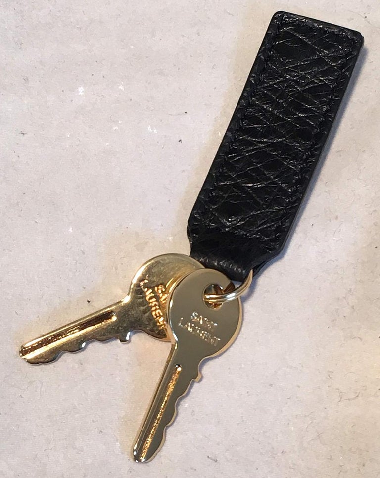 Ostrich Black Key Holder