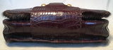 Rare Limited Edition Fendi Brown Alligator and Mink Fur Satchel Handbag