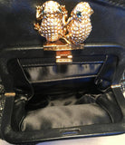 Marc Jacobs Black Leather and Sequin Small Duffy Frog Tote