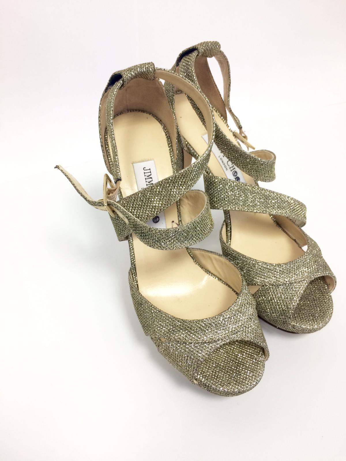 OFFICE Hague Glitter Platform Heels Gold Glitter - High Heels