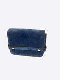 Lexie/S Pop Blue Suede Cross Body Bag