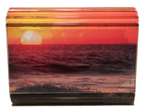 Jimmy Choo Ocean Surfer Sunset Print Acrylic Clutch